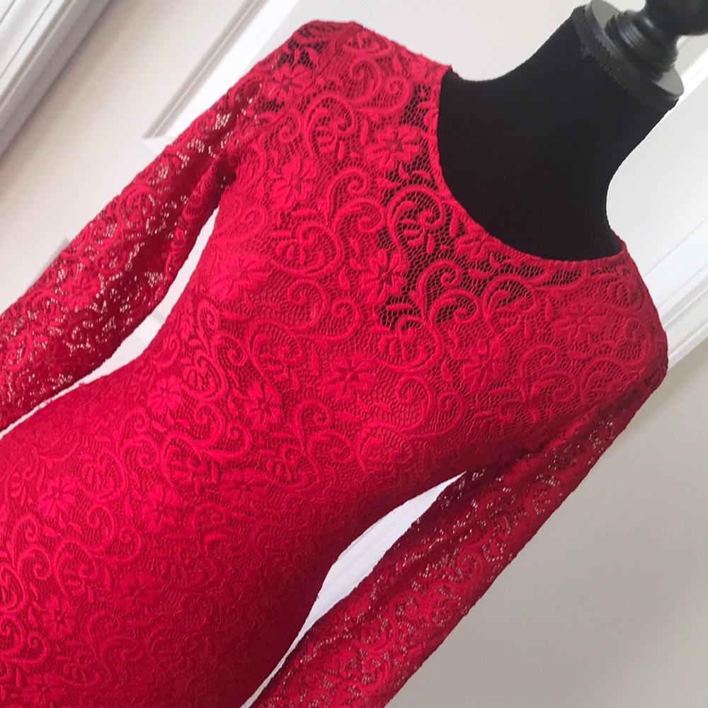 Red gown